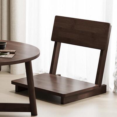 上椅子椅榻榻米座椅日式床靠背凳子实木飘USL和窗坐地室无脚茶几