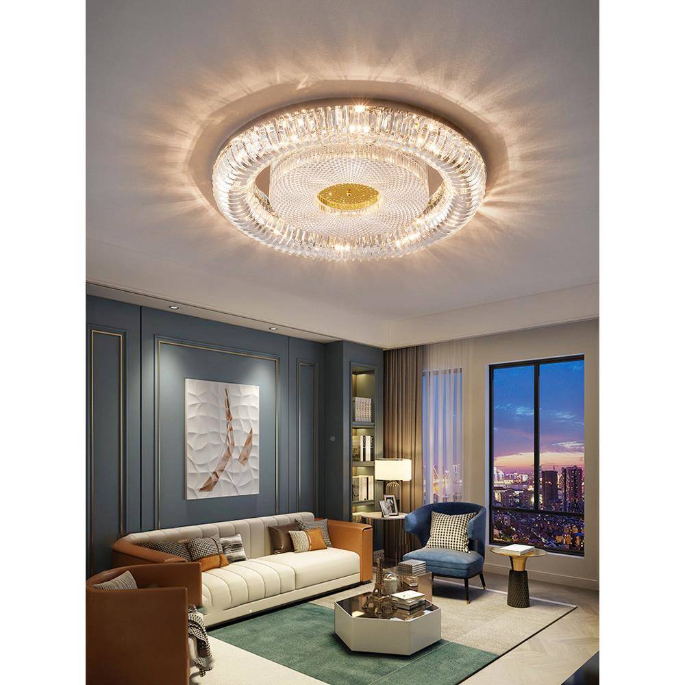 2025年款后现代轻奢水晶354吸用顶灯客新厅灯简约圆形室卧家吸顶