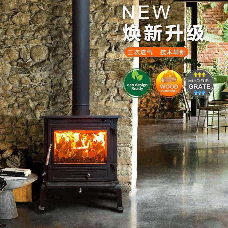 用真火壁别家燃木采暖壁炉PDC-20墅民宿欧式铸铁壁炉炉柴火炉