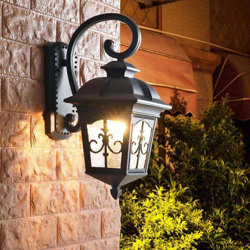 户外外灯防水阳台四方伦教灯欧式花园别墅庭院过道墙灯门大壁室外