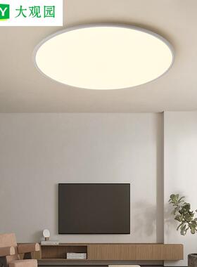 大主观园厅灯现代简约护眼极简客厅灯大灯卧71875室灯客吸顶中山