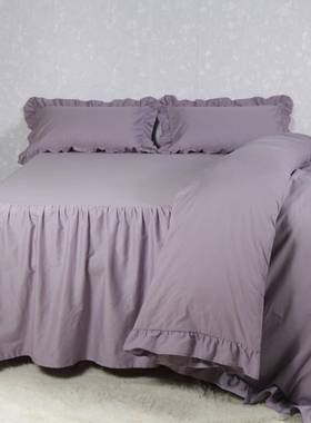 xyt床裙款四F76MHSJ8件套四季通用棉100纯罩棉公主风床品单床全床