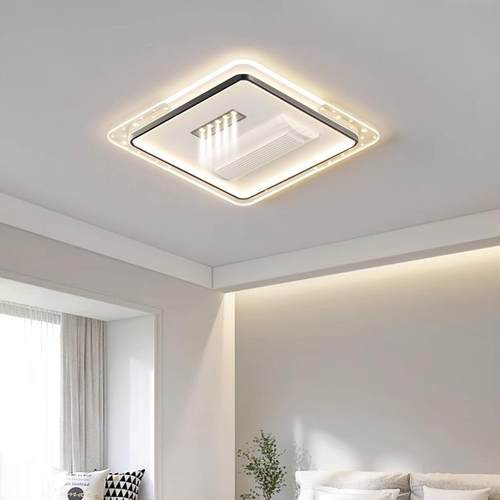 无现代简约智叶风扇灯全光谱套护眼LED能语音全屋装吸顶风扇49灯