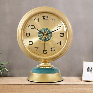 台钟大气简欧约台式 025新2式 座钟静音时尚 轻奢客厅家用中式 506款