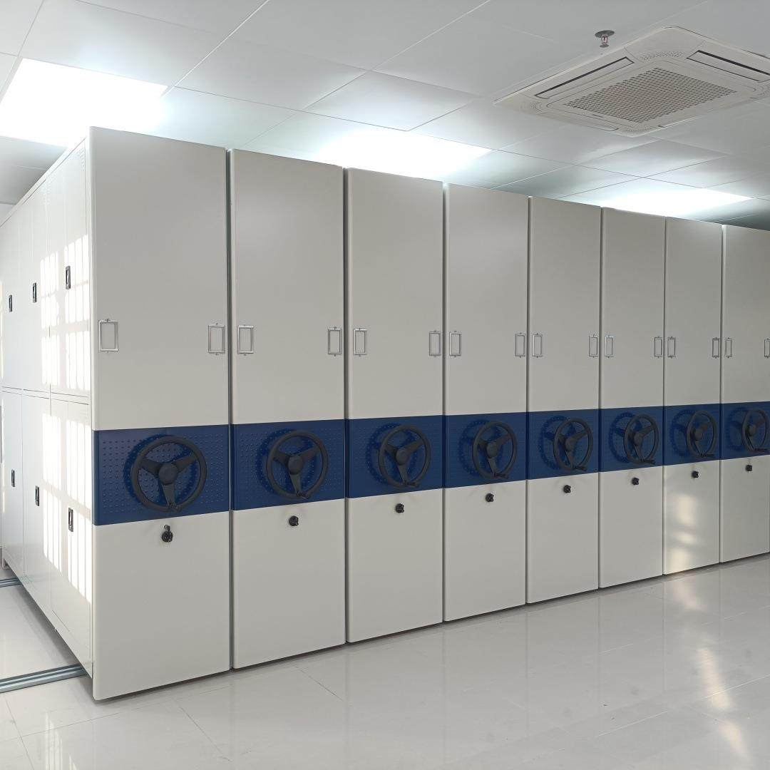 钢制摇档手案密gw0063集智架能电案动档室密集柜