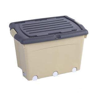 生带锁的收纳箱物大号家锁用19215储柜学宿舍密码锁整理盒可上塑