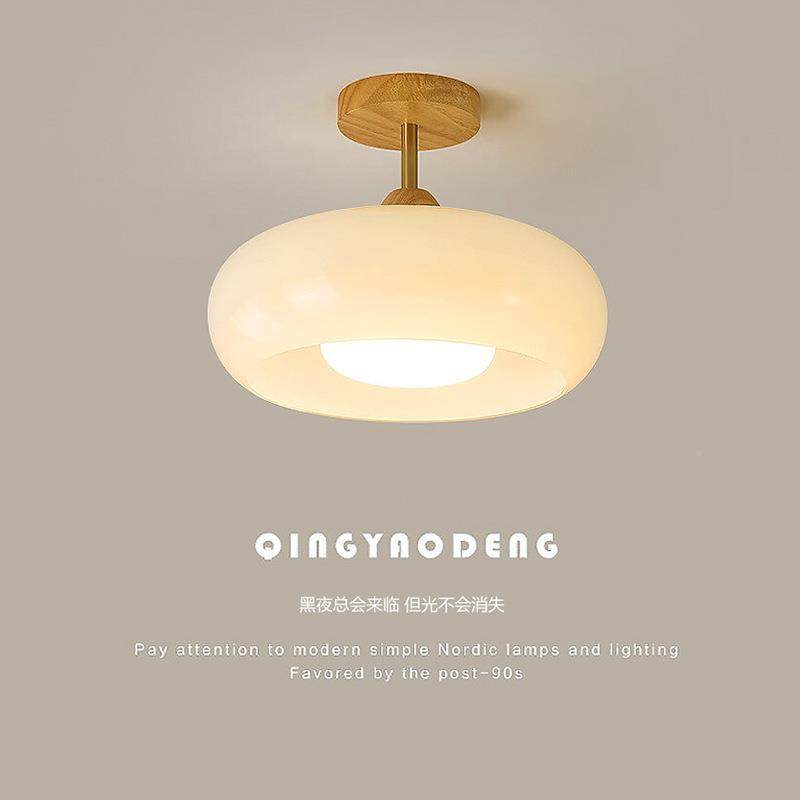 奶6596油风中古子简约衣吸顶灯柿餐厅吊灯玄关过道阳台灯帽间灯卧