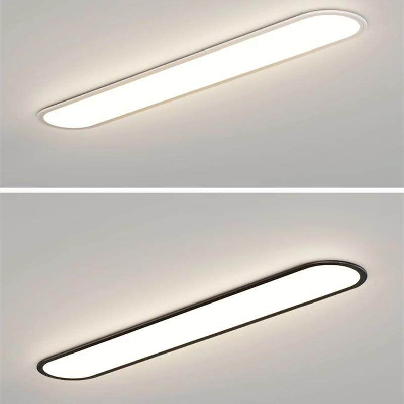 全光谱高79788显关指护眼吸顶灯油现代简约风超薄长条卧室奶玄过