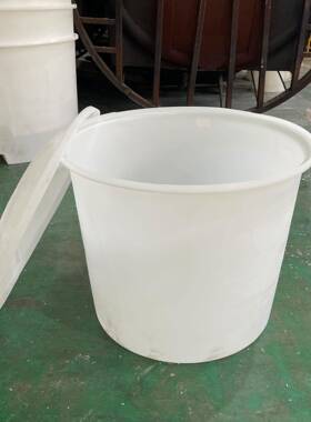 塑料水磨桶养鱼桶加料厚水XOJ箱白色大桶带盖红薯桶粉做酒桶纯制