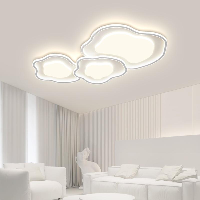 奶风客厅主灯2025新油款现屋代简约云221朵吸顶中山灯具全套灯餐