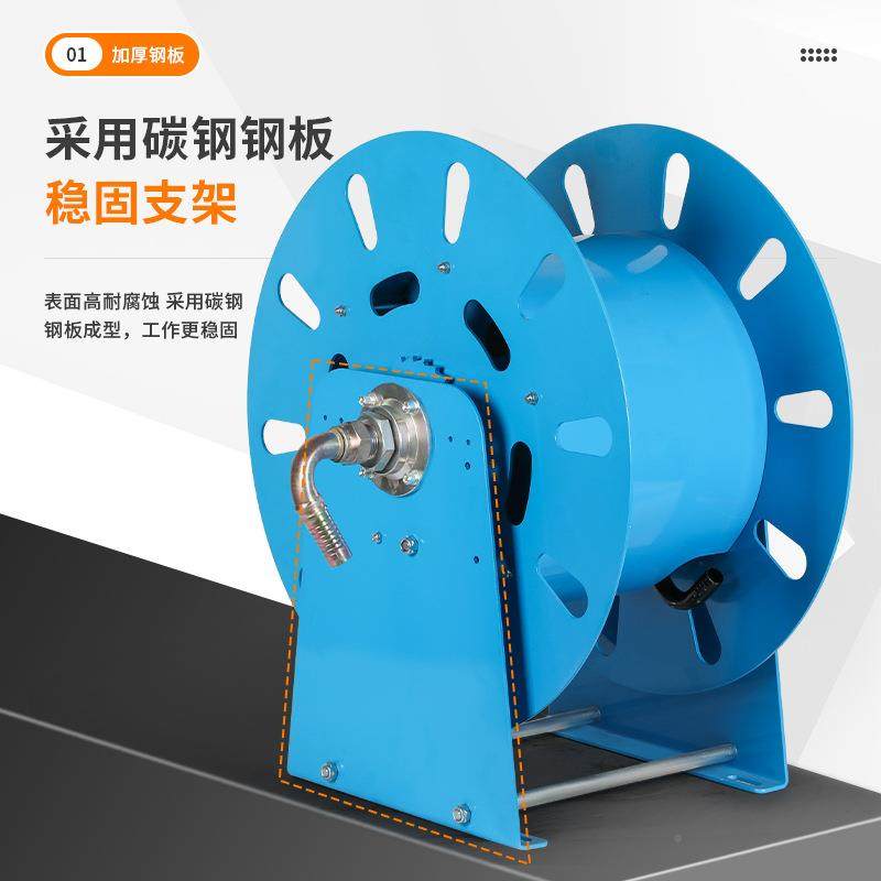 加油卷盘自动缩电动卷机NBD管器分1寸车载6汽柴油管15米20米收伸