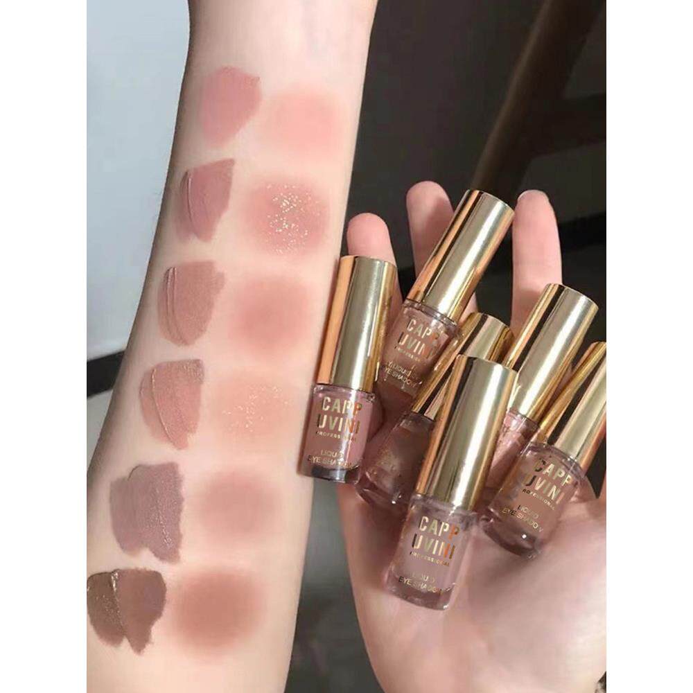 液体眼影绝美低饱和爆闪截断珠光单色灰粉色哑光持久学生气质雾感