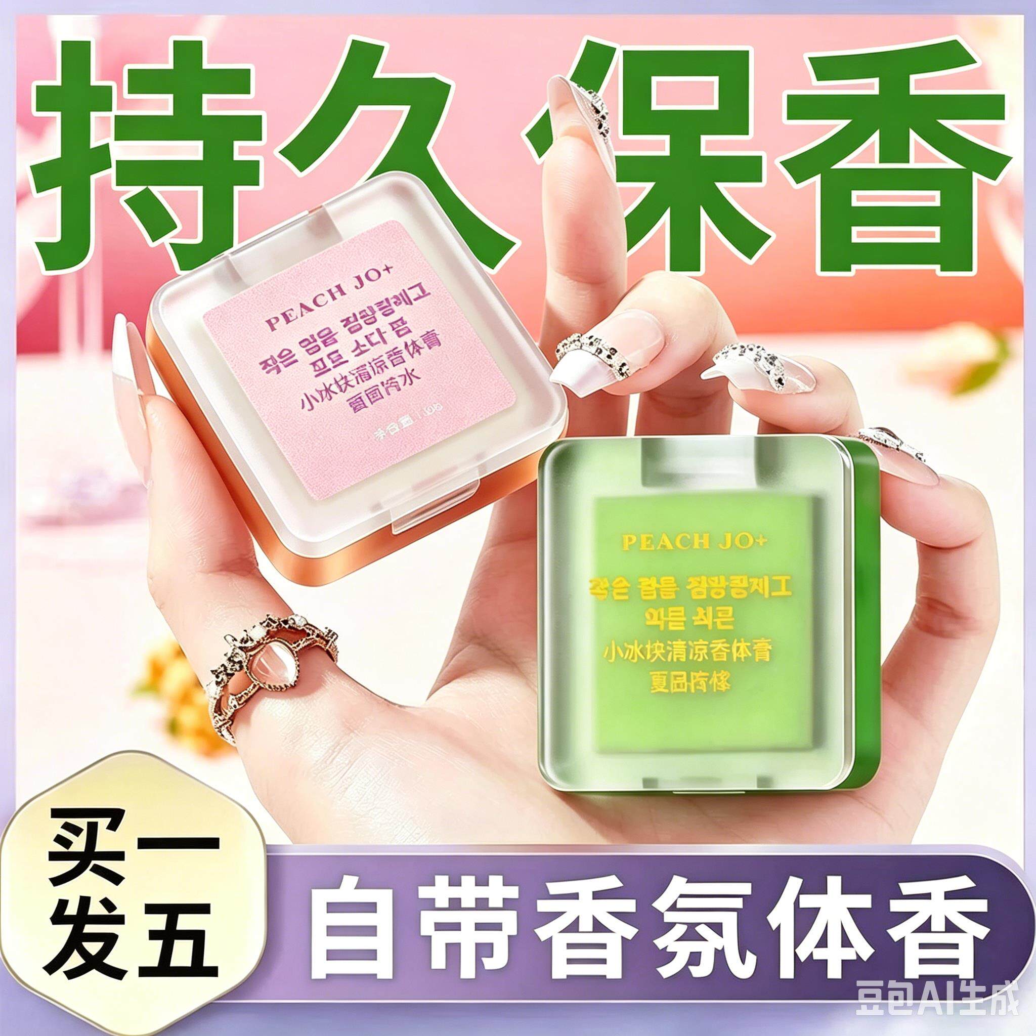 便携固体香膏持久留香淡雅清香随身小众淡香体膏持久香水X