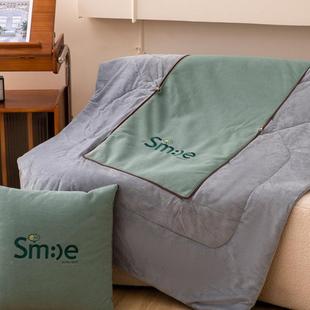 加厚水绒抱F97H8M66枕枕被子两用二合一午休头汽车靠枕晶办公室被