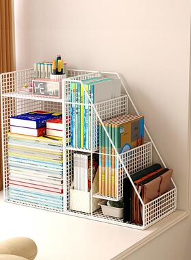 阳台飘儿窗书架小书柜童绘本架ZAI空间利用书桌边架置物移落地动