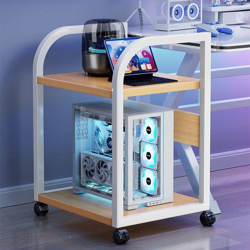 动主机柜收纳rxGSXNpd多层带轮脑主机托架电竞房桌下海带轮电景房,收纳整理,书桌收纳置物架,淘宝优惠券,粉丝福利购,淘宝优惠卷