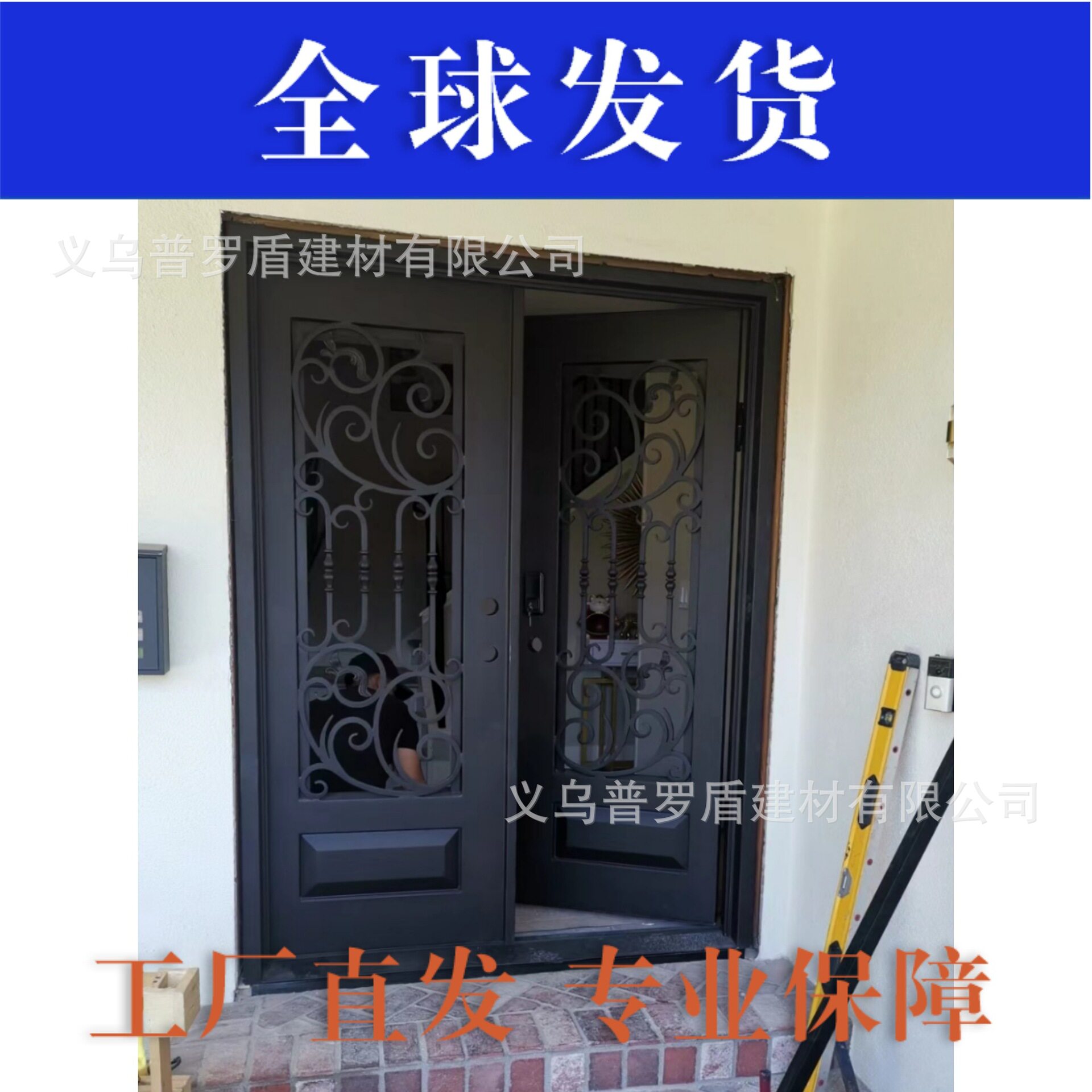 欧式铁艺庭院小门花园栅栏