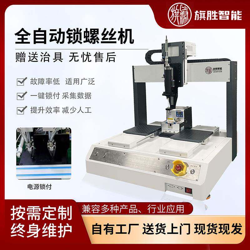 胜智全自动螺旗丝机坐标工双位66智能检测锁螺丝机汽车配件打螺能图片
