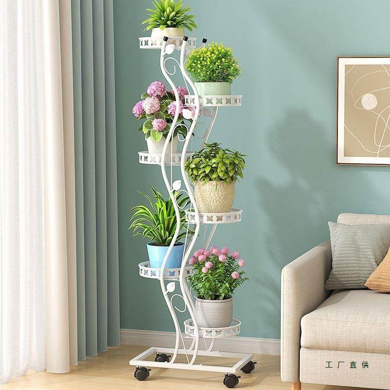 花客架子落地式花架置物架XVA阳台厅移多肉花盆架多层可动2025新
