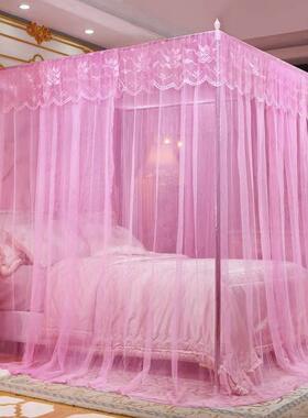 三开门宫廷落地家用帐帐支架套装1.5米主1蚊.8m双人床大ewq100442