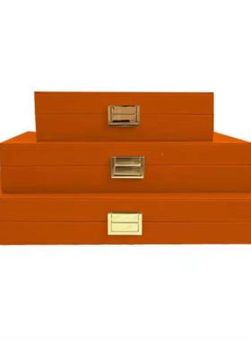 样式板间床头柜衣帽玄间XY040酒展厅关创意软装装饰品店收纳盒新