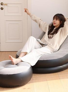 懒CQSF02豆人沙发可睡可躺单人卧室发榻榻台米沙发袋飘窗躺椅阳充