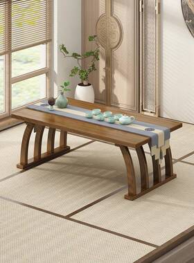 飘窗桌子榻米茶桌家用实矮木小茶几炕小几卧室WQI窗台坐榻地桌子
