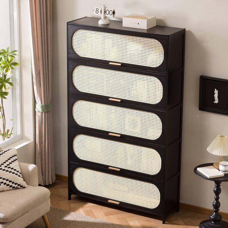 黑色收中立古风五柜ACP客厅斗卧室纳柜子储物柜书柜玄关柜窄高柜