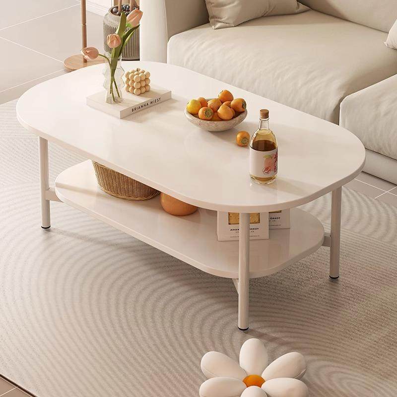 简约现代茶几小户客厅家用奶风沙创发小桌子油意BQW新款简易型茶