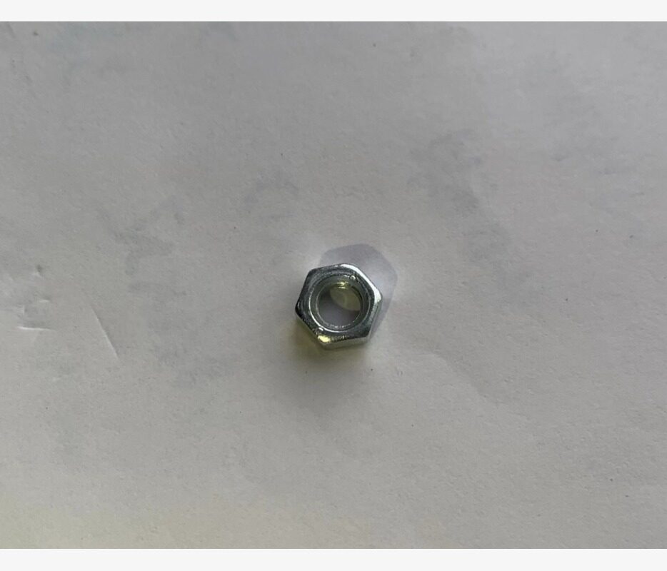 DIN9344级蓝白锌M5反牙螺母