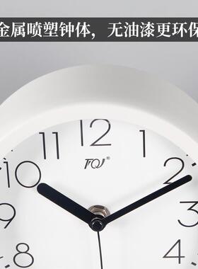 简约床头座钟家用台式坐钟意静创面音桌面钟时尚台摆F96SJT6S件台