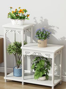 实木花架中式OYQ花台台家用落地式室内厅客置物多架肉阳绿萝花盆