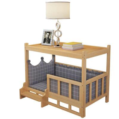 狗床狗毛实木泰302迪金可窝拆洗木质宠物床猫季咪床四通用猫窝床