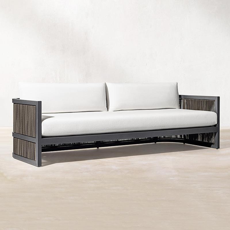 228别墅防户外沙发庭院露台台高端露阳天水室外花园闲藤编沙休发