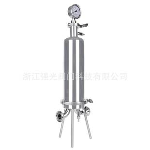锈钢30QGWG4不 卫生滤级微孔式 过器 微孔膜桶式 316L 膜筒过滤器