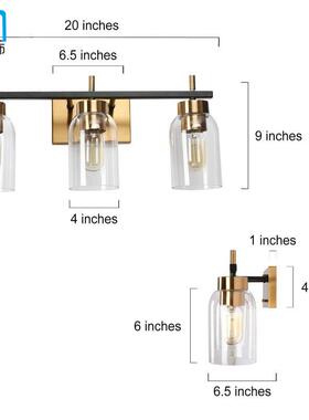 美式工业卫生间前浴镜柜专室用镜电镀化妆灯走廊灯楼道MD221111灯