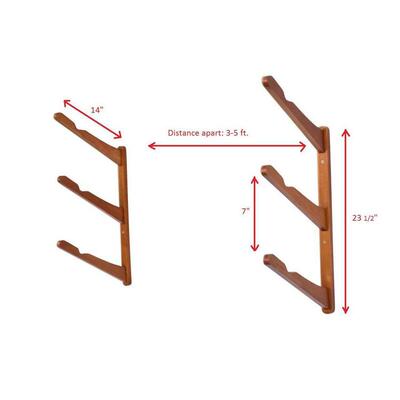 新款竹子支海滩冲浪板收架纳架壁挂式浪板展多示架层滑板冲JS-B00