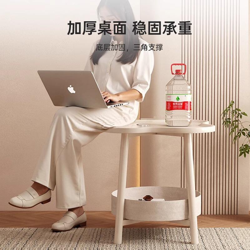 奶油风床头柜替代物品小型出租简房家用卧室创意易MFD头置架小边