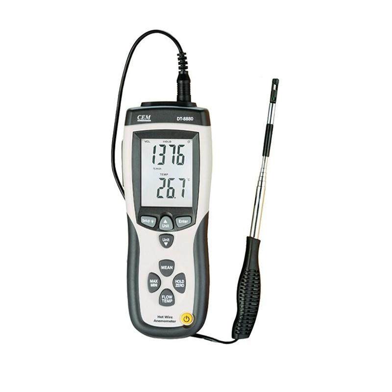 华盛昌（C0EM2）DT-888伸缩敏式风速仪0.1DT-8880-热5m/s温度风量