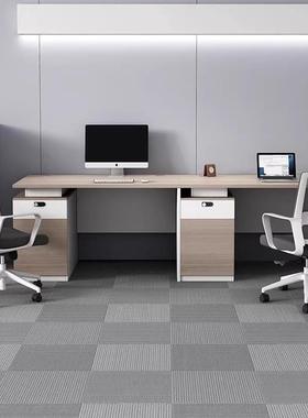 单人位办公桌椅组合29603简约现代办员公1.2米脑桌职员桌工位1电.