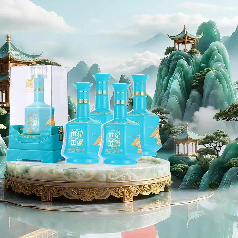 世纪金徽五星整箱丝路印象白酒图片