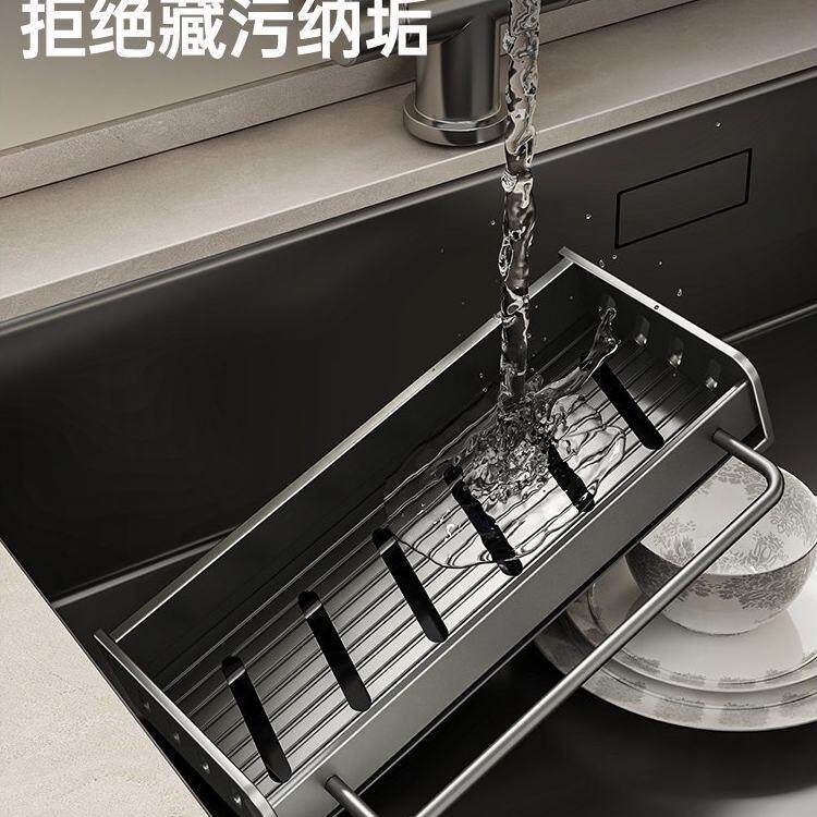 日本厨房置物架抹布架各多功式能沥水打架壁挂免孔水槽挂篮86771