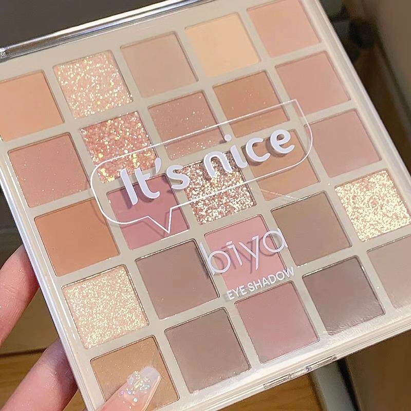 biya眼影盘大多橘粉色系高光修容一体2024年新款正品官方干枯玫瑰