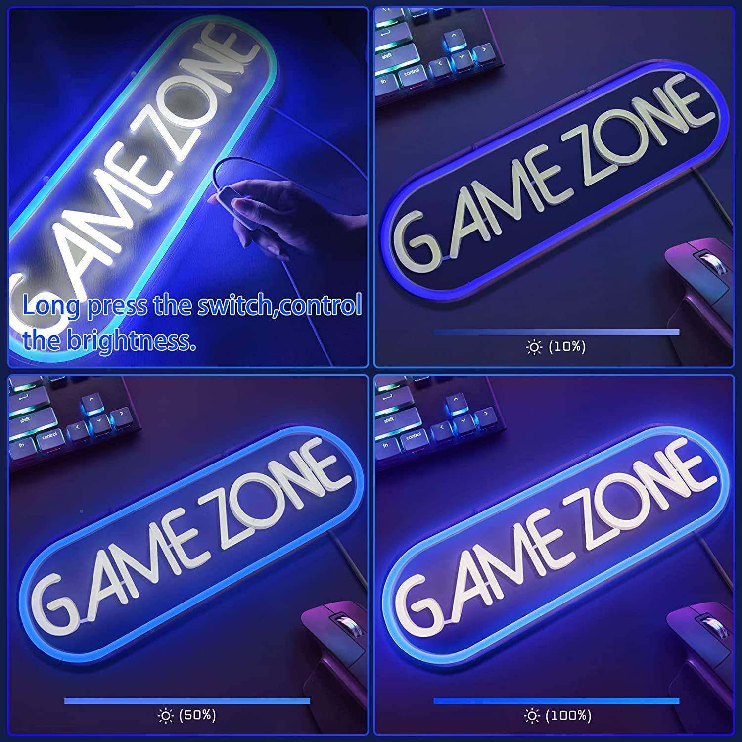 室内房间装饰立式电桌面脑氛围灯虹ed霓灯小夜灯GAME001-GAMElZON