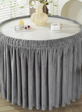 ?烤火桌子套圆桌烤火罩正烤方形火炉罩长方罩形茶套几取暖LLZ罩烤