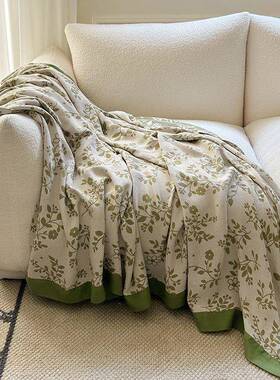 224新款A类母婴级竹棉双层布毯子竹维0毛巾被冷纤感毯子纱夏FFN凉