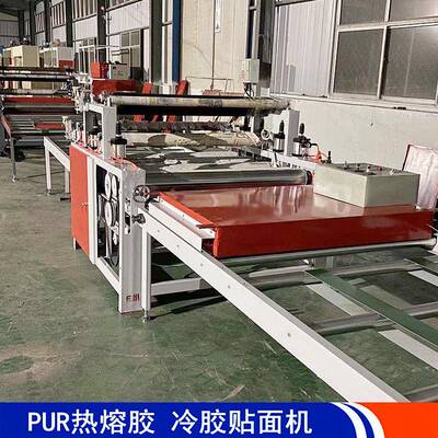 酚醛风管彩板复合钢板贴机面防排火板烟管道覆膜机YH-1350自动上