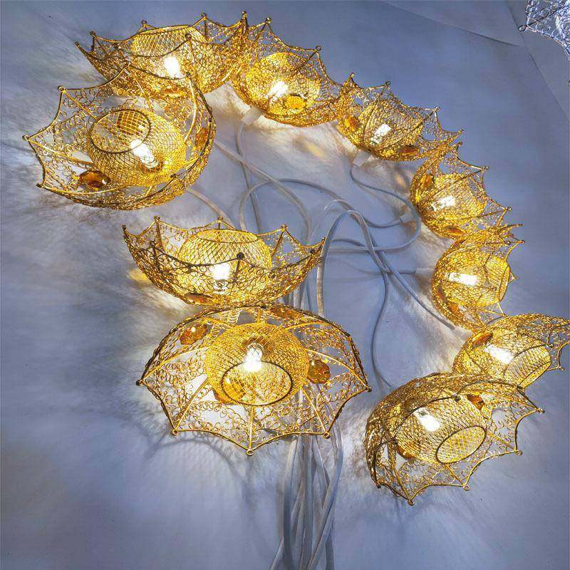 婚庆灯光台置道舞具HRH金色爱情伞吊灯灯饰婚礼堂吊顶布发光挂饰,鲜花速递/花卉仿真/绿植园艺,其它园艺用品,淘宝优惠券,粉丝福利购,淘宝优惠卷