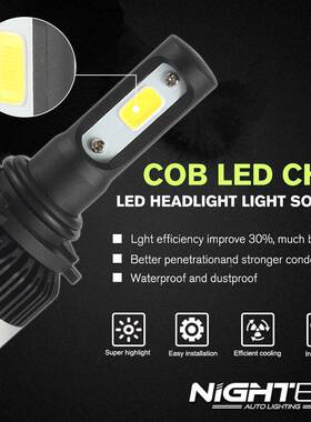 NGHTEYELED大灯汽车LED大灯LED9005前照灯H14H711H9H00590I06