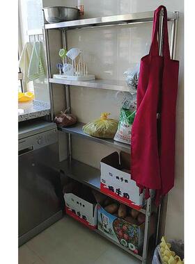 厨房置物架柜锈钢货架橱柜冰箱25/不2JPK0夹层缝5层落灶台架地多